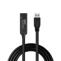 Lindy 43376 kabel USB USB 3.2 Gen 1 (3.1 Gen 1) 10 m USB A USB C Czarny - 2926550