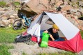 MSR Hubba Hubba Bikepack 1 os. Zielony, Czerwony, Biały Namiot trójkątny - 2926634