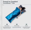 Wkładka do śpiwora Cocoon TravelSheet Silk, rhino/cornflower - 2926690