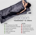 Wkładka do śpiwora Cocoon TravelSheet Silk, rhino/cornflower - 2926691