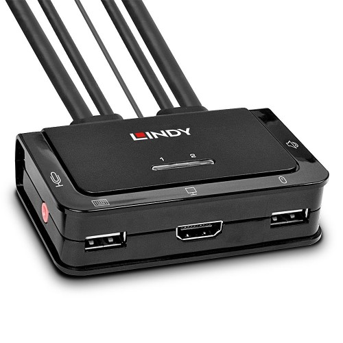 Lindy 42340 przełącznik KVM Czarny - 2928101