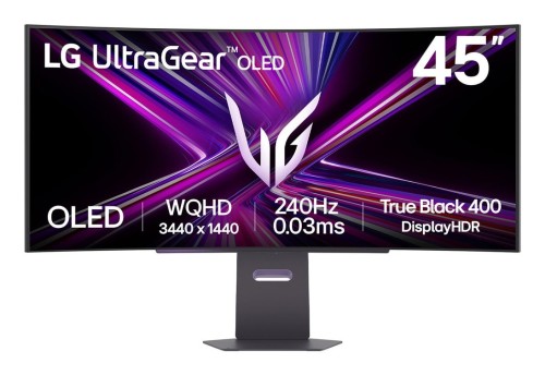 LG 45GX900A-B monitor komputerowy 113 cm (44.5") 3440 x 1440 px Wide Quad HD OLED Czarny - 2931462