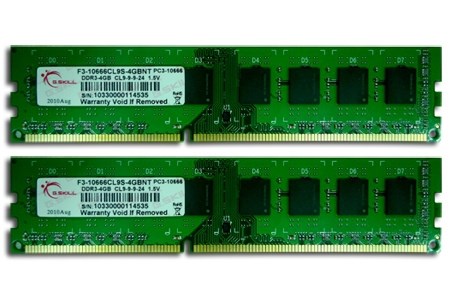 G.Skill 8GB DDR3 DIMM moduł pamięci 2 x 4 GB 240-pin DIMM - 2934031