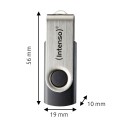Intenso USB 256GB OFFICE LINE 3.2 Gen1 Silver-Black pamięć USB USB Typu-A 3.2 Gen 1 (3.1 Gen 1) Czarny, Srebrny - 2934363