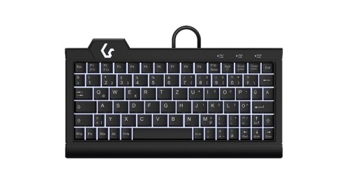 KeySonic KSK-3010ELC (DE) klawiatura Dom USB QWERTZ Niemiecki Czarny - 2934690