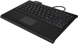 KeySonic KSK-3210ELU (DE) klawiatura Dom USB QWERTZ Niemiecki Czarny