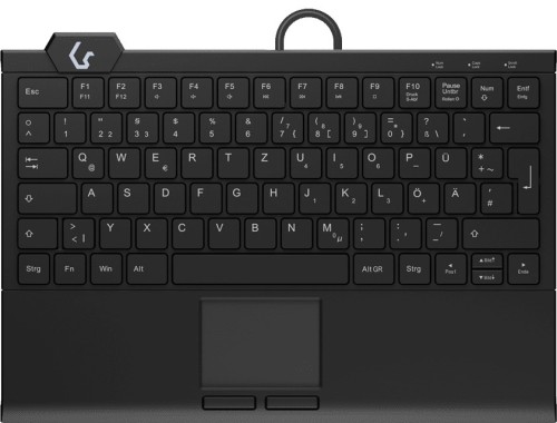KeySonic KSK-5210ELU (DE) klawiatura Dom USB QWERTZ Niemiecki Czarny - 2934709