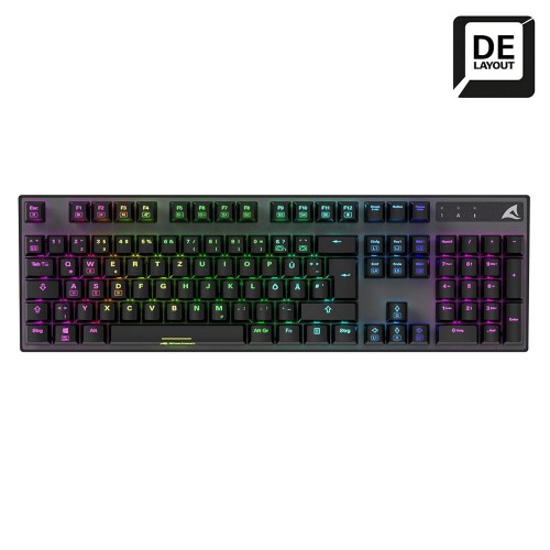 Sharkoon SKILLER SGK20 Brown klawiatura Gaming USB QWERTZ Niemiecki Czarny - 2934767