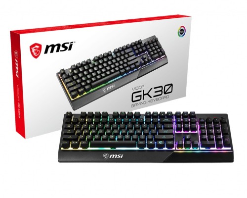MSI Vigor GK30 klawiatura Gaming USB QWERTZ Niemiecki Czarny - 2934791