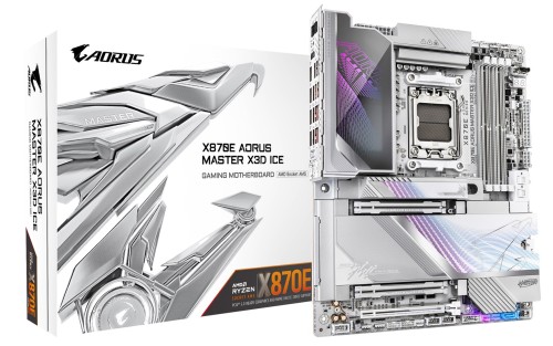 GIGABYTE X870E AORUS MASTER X3D ICE AMD X870E Gniazdo AM5 ATX - 2936053