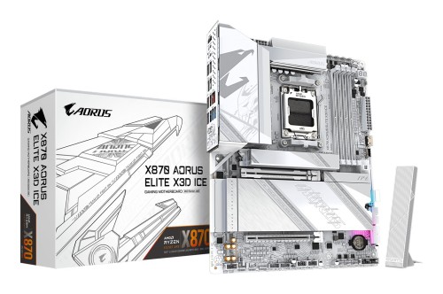 GIGABYTE X870 AORUS ELITE X3D ICE AMD X870 Gniazdo AM5 ATX - 2936032