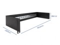 DeLOCK Panel na szynę DIN 19” 2U, czarny - 2937364