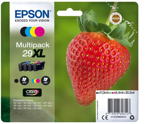 Epson Strawberry Multipack 4-colours 29XL Claria Home Ink - 2939614