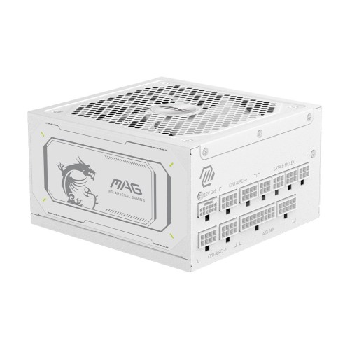 MSI MAG A1000GL PCIE5 WHITE moduł zasilaczy 1000 W 24-pin ATX ATX Biały - 2941620