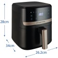 Russell Hobbs SatisFry Heißluftfritteuse Pojedyńczy 4,3 l Autonomiczny 1300 W Frytkownica na gorące powietrze Czarny - 2919864
