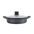 Garnek z pokrywką płaski Maestro  MR-4328-S - 2942408