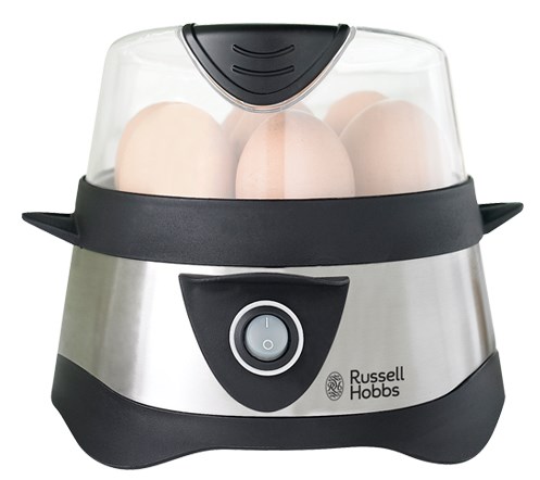 Russell Hobbs Stylo 7 jaj. 365 W Czarny, Stal nierdzewna - 2920275