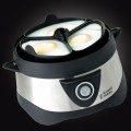 Russell Hobbs Stylo 7 jaj. 365 W Czarny, Stal nierdzewna - 2920276