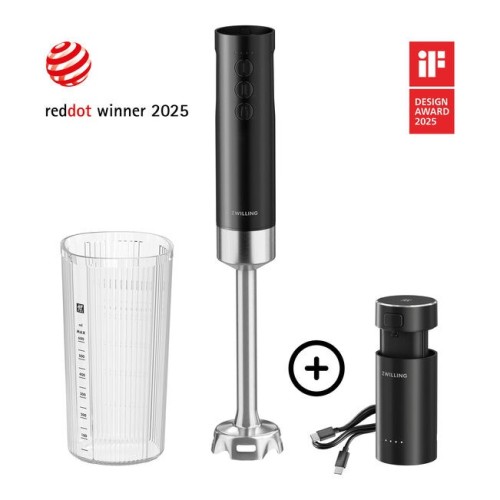 ZWILLING XTEND Zestaw startowy: bezprzewodowy blender ręczny + bateria czarny - 2942867