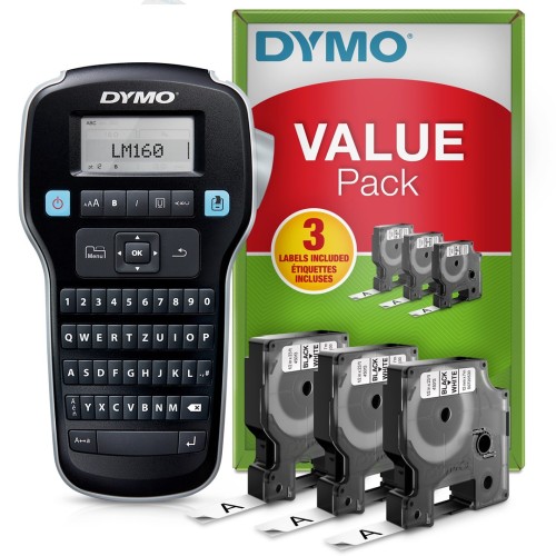 DYMO LabelManager 160 Valuepack drukarka etykiet Termotransferowy 160 x 160 DPI 12 mm/s D1 QWERTZ - 2922672