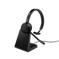 Jabra Evolve 65 TE Zestaw słuchawkowy Przewodowy i Bezprzewodowy Opaska na głowę Biuro/centrum telefoniczne USB Typu-A Bluetooth Podstawka do ładowania Czarny - 2944649