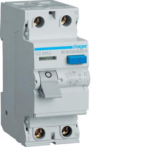 RELAY CURR LEAK 2P 40 A 30 MA CD241J - 2944842