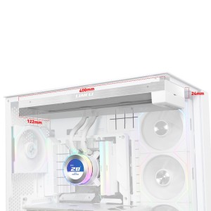 Lian Li GA II Hydroshift II LCD-C 360N Procesor Chłodnica cieczy all-in-one Biały