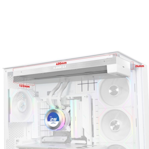 Lian Li GA II Hydroshift II LCD-C 360N Procesor Chłodnica cieczy all-in-one Biały - 2923883