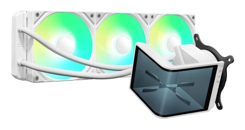 TRYX PANORAMA SE ARGB 360 Kompletne chłodzenie wodne, wyświetlacz 3D AMOLED - 360mm, biały - 2945281