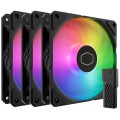 Cooler Master SickleFlow Edge 120 ARGB 3-Pack Fan Kit Obudowa komputera Wentylator 12 cm Czarny 1 szt. - 2945362