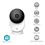 Kamera wewnętrzna Nedis Smartlife Wifi, czujnik ruchu, night vision, biały - 2945780