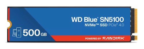 Western Digital WD Blue SN5100 500 GB M.2 PCI Express 4.0 NVMe QLC 3D NAND - 2945936