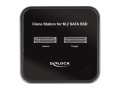 DeLOCK Stacja dokująca M.2 dla 2 x M.2 SATA SSD z funkcją klonowania - 2946033