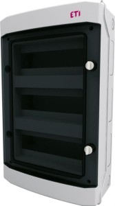 Rozdzielnia plastikowa NT 36M 3x 12M N+PE IP65 535x319x144 drzwi dymne biały DIDO 1500VDC