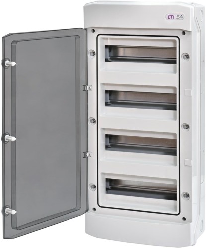 ECH-48PT-S ROZDZIELNIA PLASTIKOWA NT 48M 4X 12M N+PE IP65 DRZWI DYMNE BIAŁY DIDO 1500V/DC - 2946352
