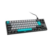 Ducky Miya Pro Moonlight TKL Klawiatura Gamingowa do PC/Mac, MX-Blue, Biała LED - Ciemnoszara