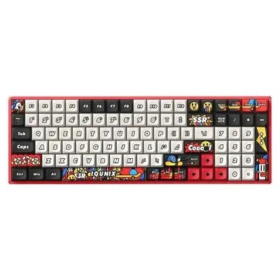 IQUNIX F97 Bezprzewodowa klawiatura do gier Graffiti Blaze, RGB - Moonstone Turbo Switche - 2946863