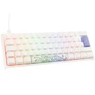 Ducky One 2 Pro Mini White Edition Gaming Tastatur, RGB LED - Cherry Blue