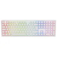 Ducky Zero 6108 Pure White Wireless Gaming Tastatur - MX2A Speed-Silver (US)