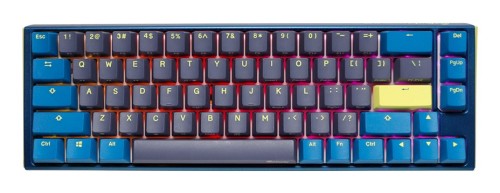 Ducky One 3 SF DayBreak klawiatura Gaming USB Niemiecki Czarny, Niebieski - 2947086