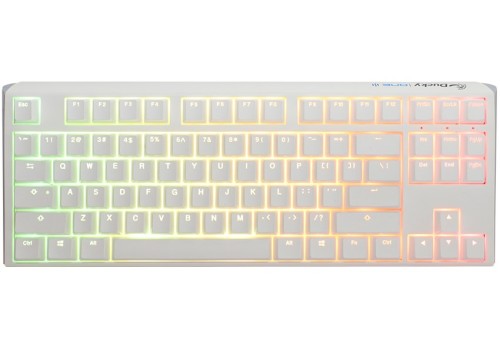 Ducky One 3 Classic Pure White TKL Gaming Tastatur RGB LED - MX-Brown klawiatura USB Niemiecki Biały - 2947132