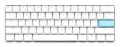 Ducky DKON2061ST klawiatura Gaming USB QWERTY Amerykański międzynarodowy Biały - 2947145