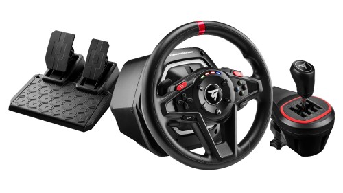 Thrustmaster T128 Shifter Pack, Kierownica + Pedały, PC, Xbox, Przycisk hamulca ręcznego, Przycisk View, Przycisk ustawień, Przyciski kierunkowe, Przycisk Menu, Przycisk Share, Analogowy, 900°, Przewo - 2947279