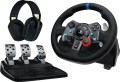 Logitech G 991-000539 kontroler gier Aluminium, Czarny USB Kierownica + pedały + zestaw słuchawkowy PC, PlayStation 4, PlayStation 5, Playstation 3 - 2947334
