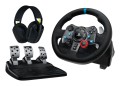 Logitech G 991-000539 kontroler gier Aluminium, Czarny USB Kierownica + pedały + zestaw słuchawkowy PC, PlayStation 4, PlayStation 5, Playstation 3 - 2947320