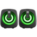 DEFENDER GŁOŚNIKI PC J1 2.0 6W LED USB CZARNE 65961 - 2947583