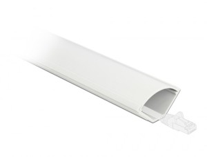 DeLOCK Korytko kablowe, kątowe 43 x 23 mm - długość 1 m białe