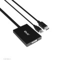 CLUB3D CAC-1010-A adapter kablowy 0,6 m DisplayPort DVI-D + USB Czarny - 2947832