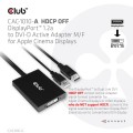 CLUB3D CAC-1010-A adapter kablowy 0,6 m DisplayPort DVI-D + USB Czarny - 2947825