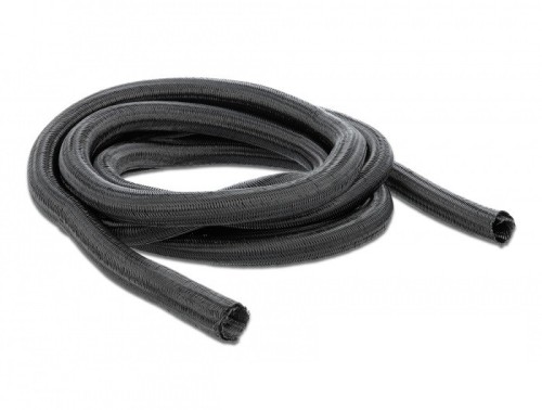 DeLOCK Koszulka pleciona, rozciągana 10 m x 25 mm czarna - 2947846
